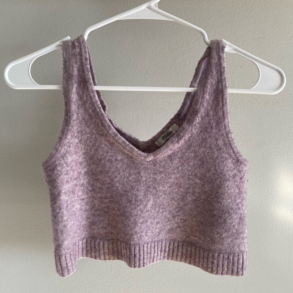 Madewell Lavender Knit Tank Top
